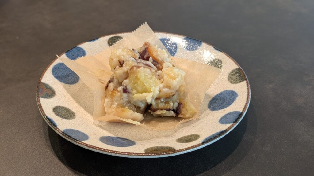 完成した鬼まんじゅう風おやつ